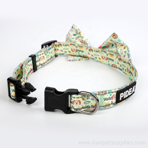 Pet Collar Personalized Quality Bowtie Dog Collar